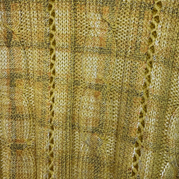 Zara Yellow Crew Neck Sweater with Textured Knit - Picture 3 of 17